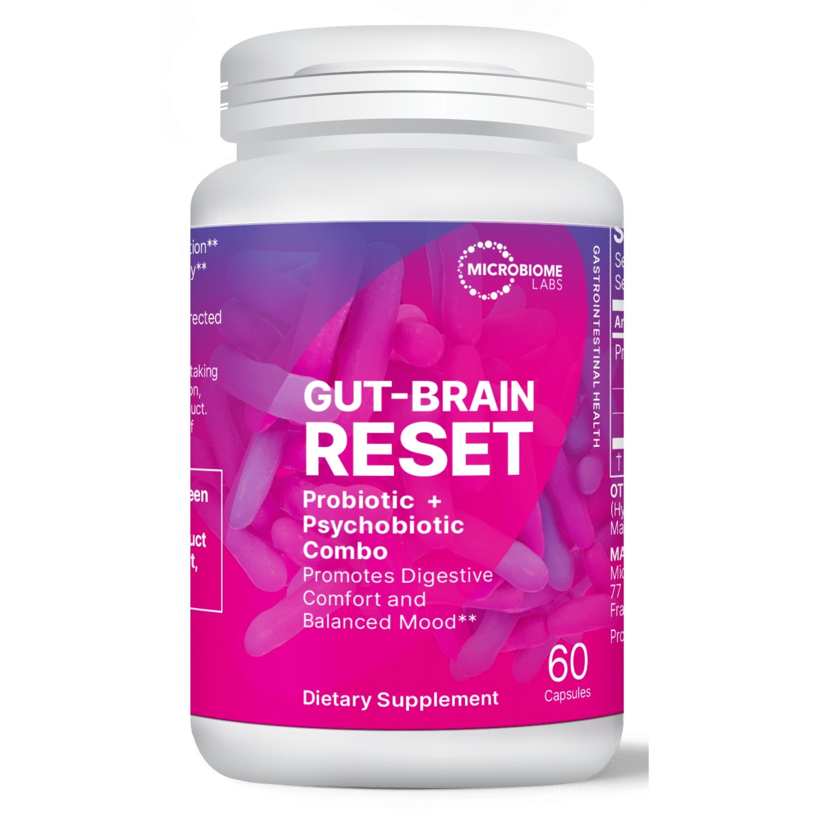 Microbiome Labs, Gut-Brain Reset, 60 Capsules UPC 793888527966 | HiLife Vitamins